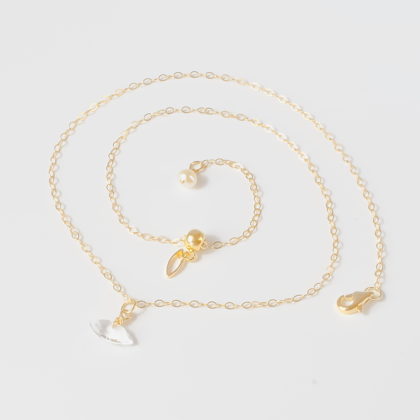 Luna Rock Crystal Marquise Pendant Necklace
