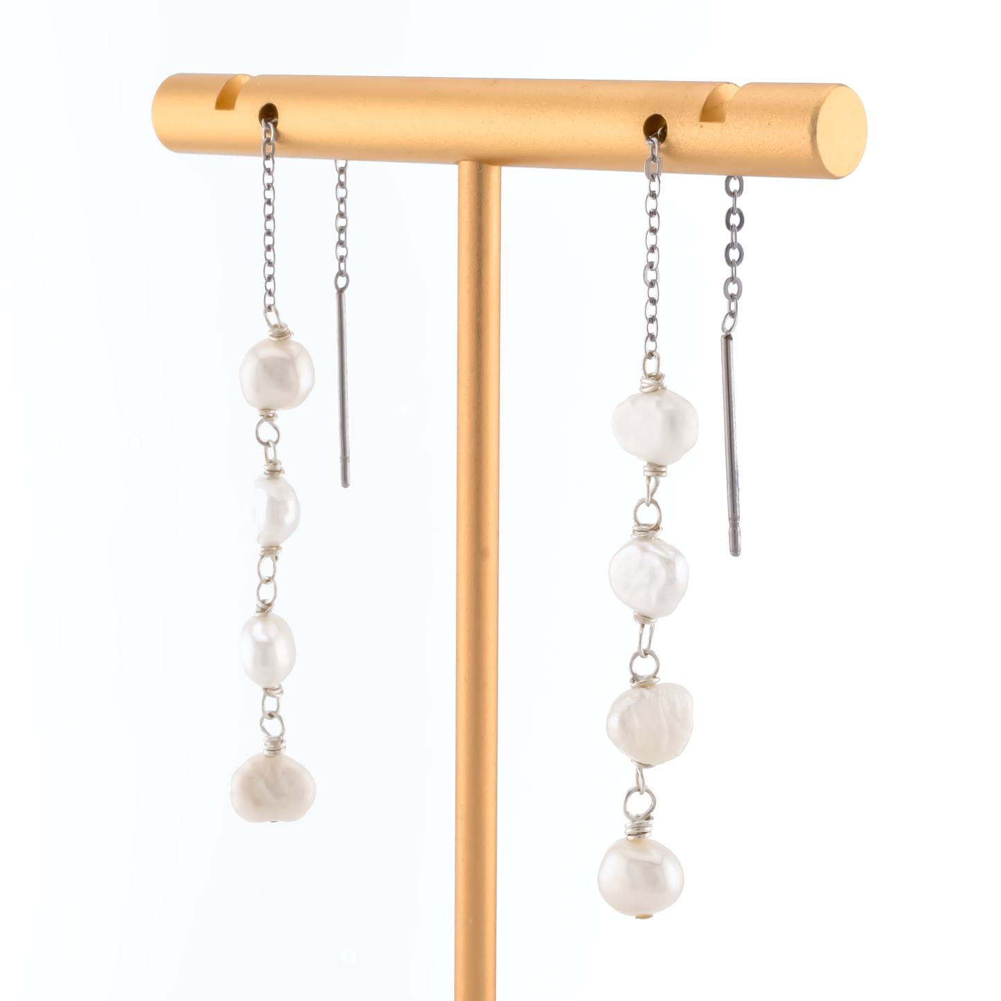 Dewdrops Silver Threader Earrings