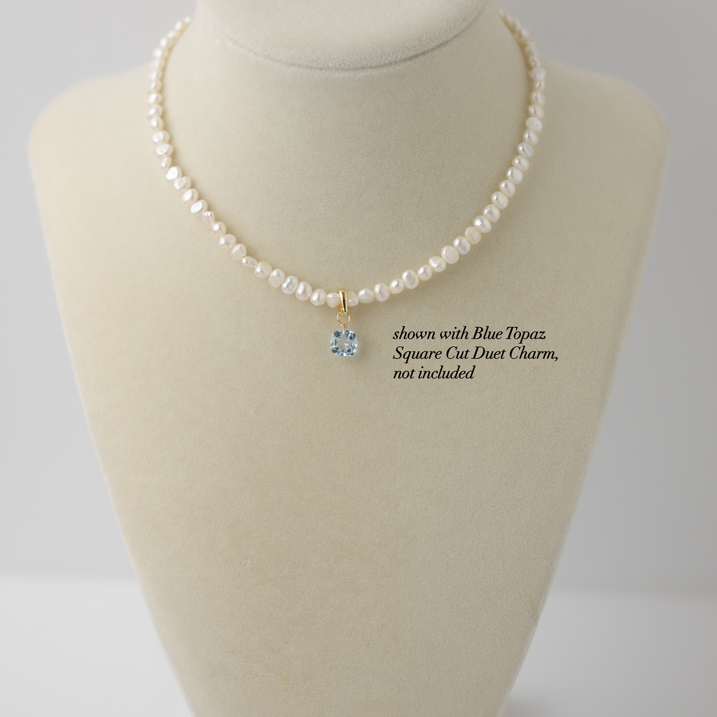 Baroque Pearl Beaded 14K Gold-Filled Paperclip Adjustable Necklace