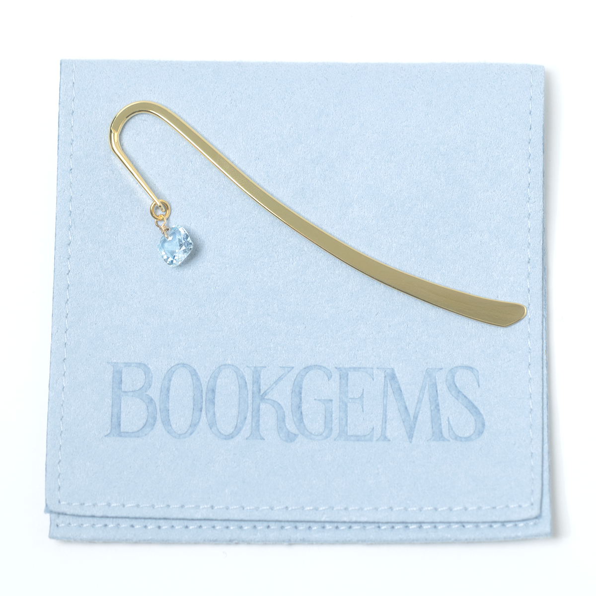 Blue Topaz Square Cut Bookgems