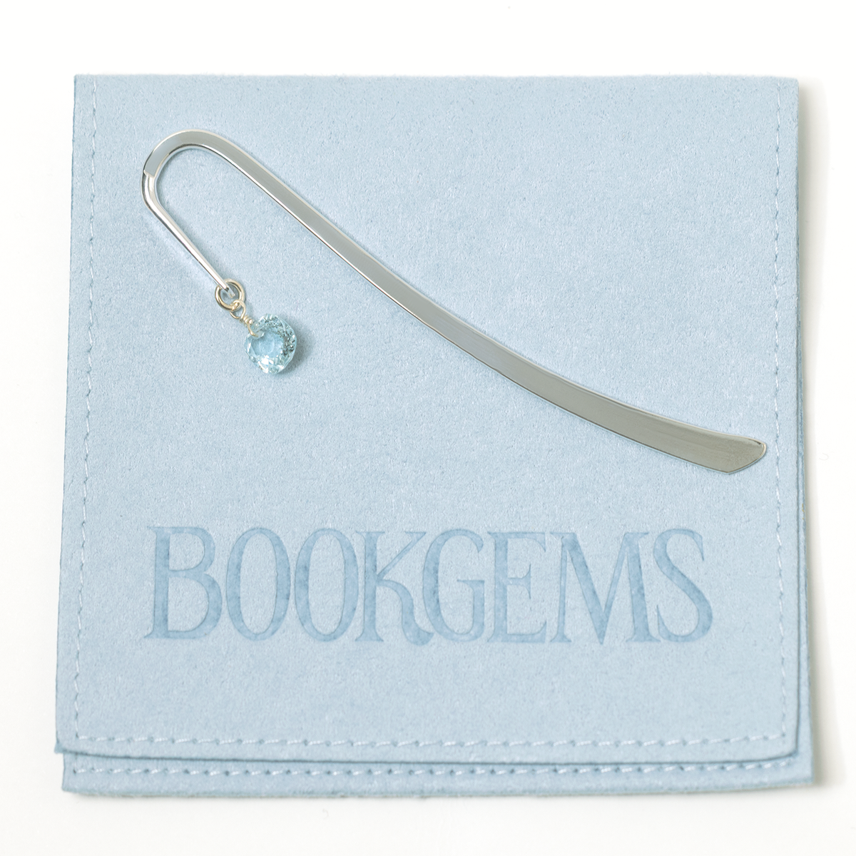 Blue Topaz Square Cut Bookgems