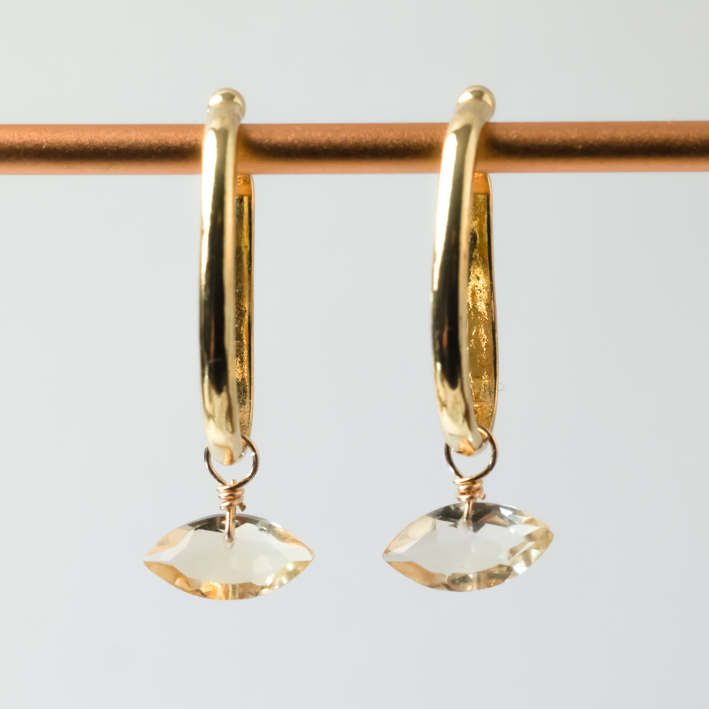 Citrine Marquise Cut 14K Goldfilled Ear Cuff