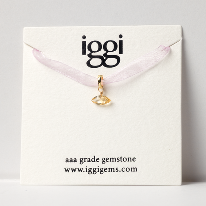 Citrine Marquise Cut 14K Gold-Filled Duet Charm