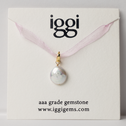Coin Pearl 14K Gold-Filled Duet Charm