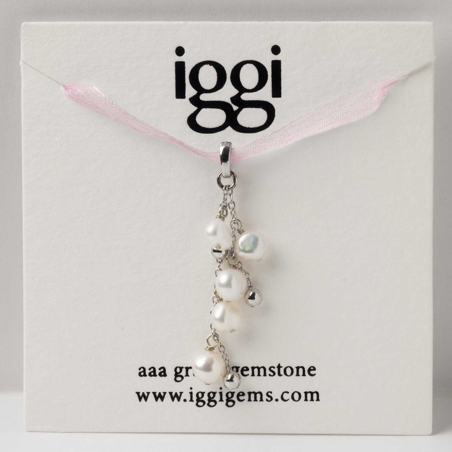 Dewdrops Double Strand Silver Charm