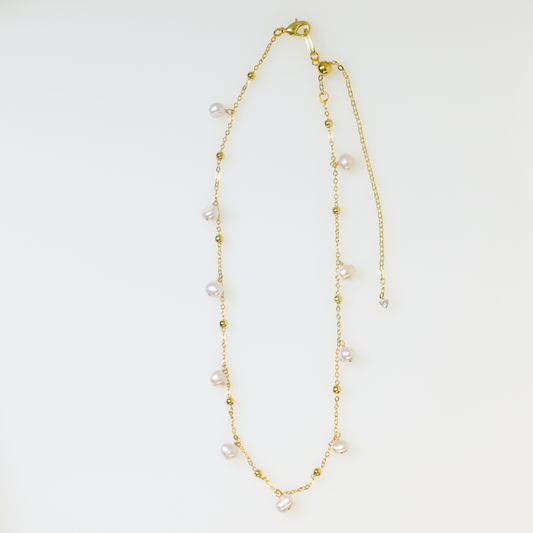 Dewdrops 14K Gold-Filled Baroque Pearl Necklace