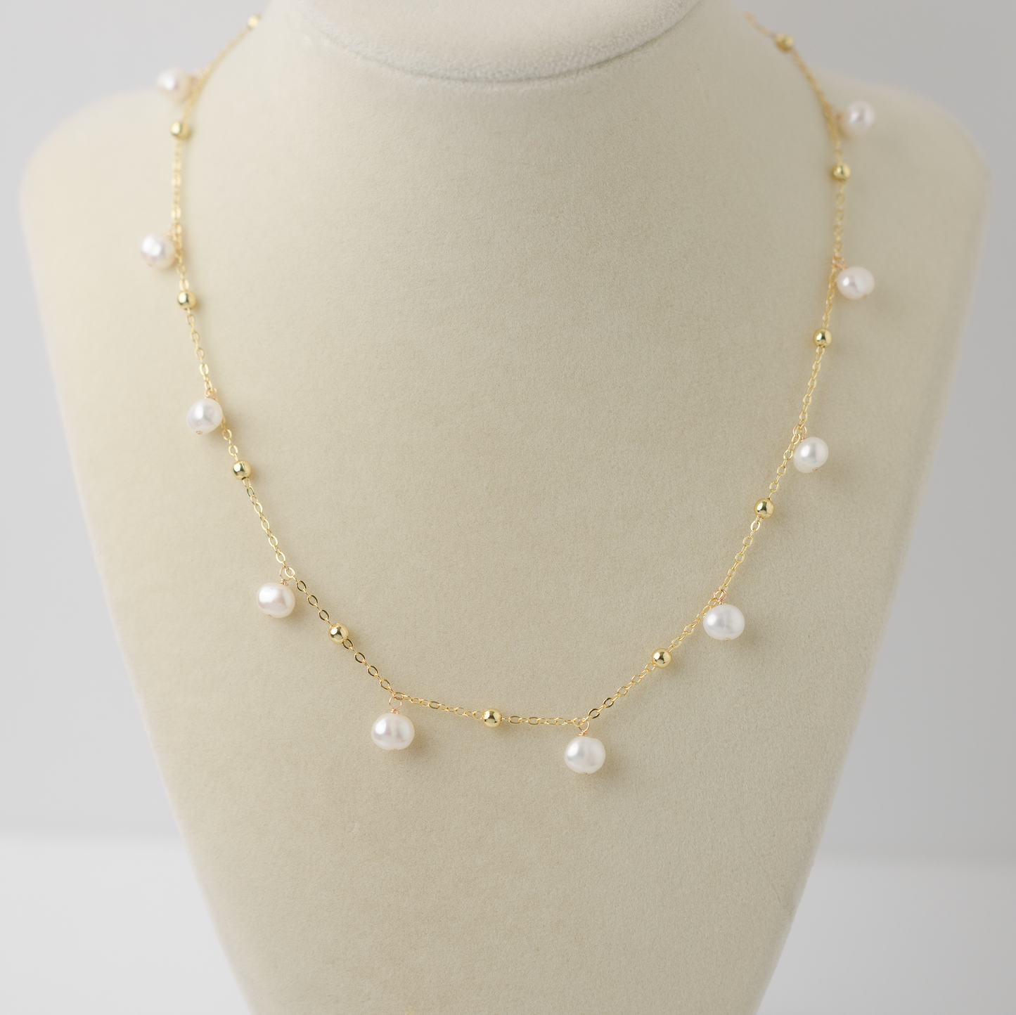 Dewdrops 14K Gold-Filled Baroque Pearl Necklace