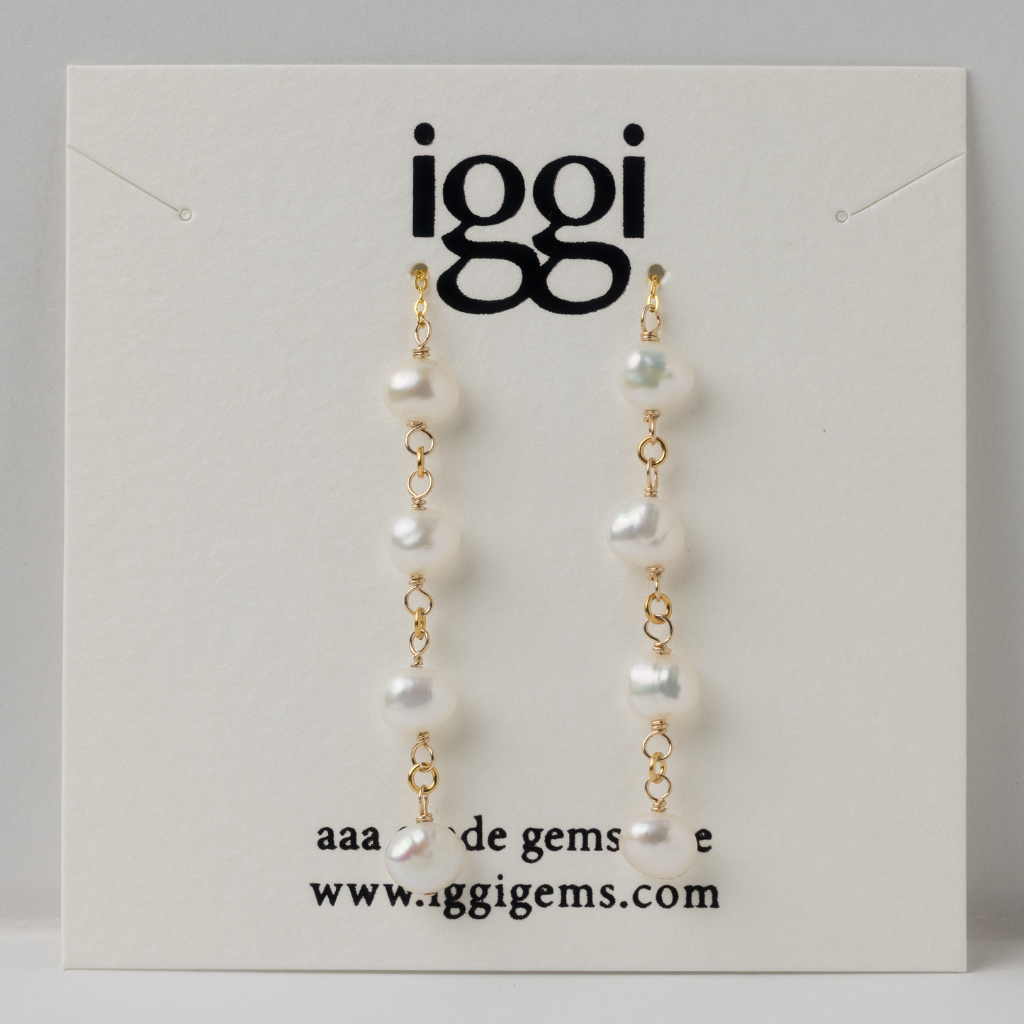 Dewdrops Gold Threader Earrings