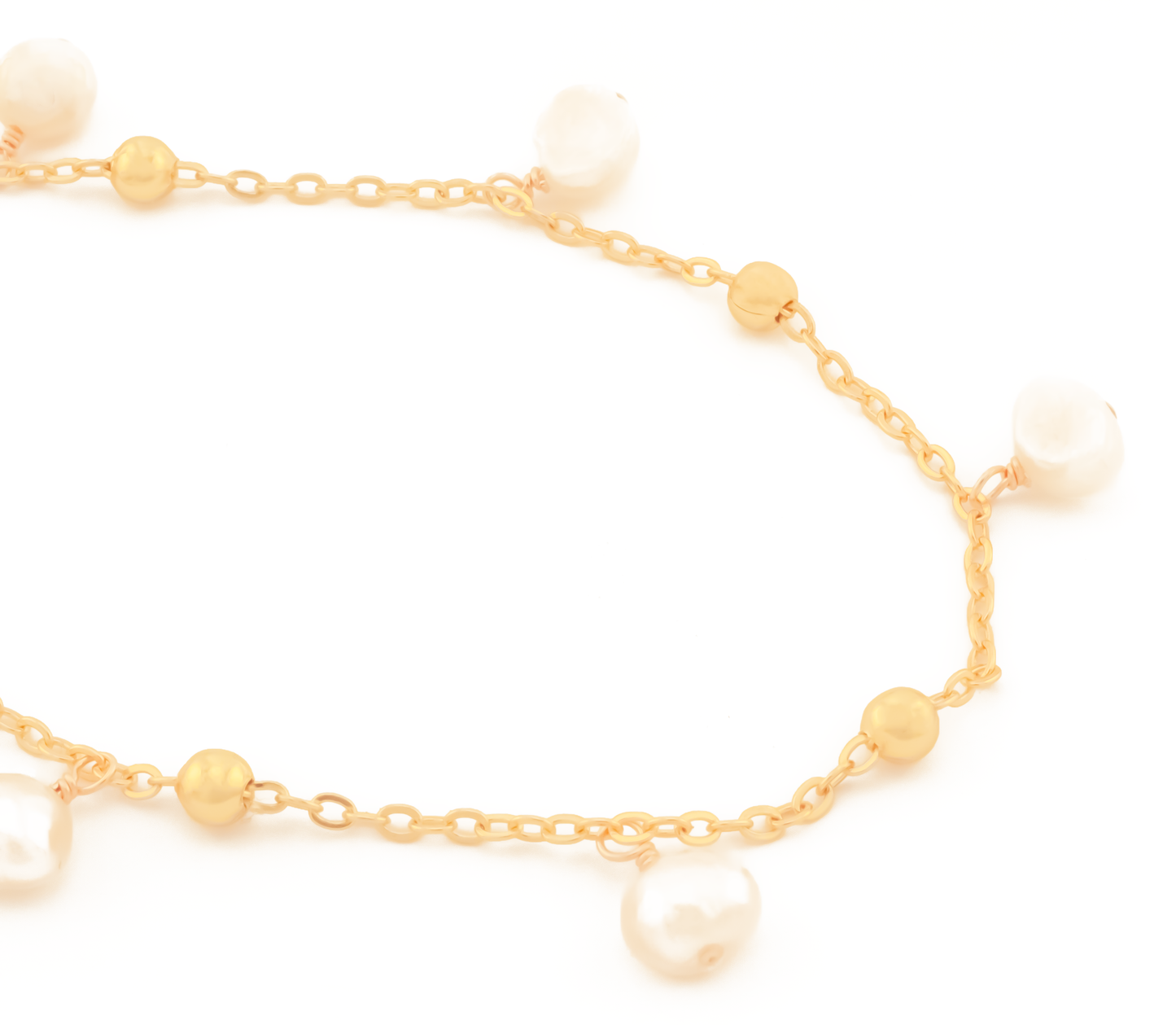 Dewdrops 14K Gold-Filled Beaded Satellite Chain Bracelet