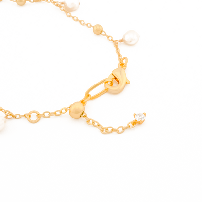 Dewdrops 14K Gold-Filled Beaded Satellite Chain Bracelet