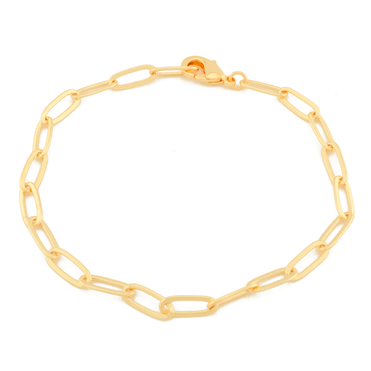 14K Gold-Filled Paperclip Chain Bracelet