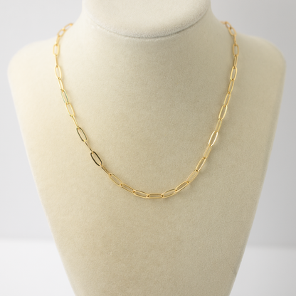14K Gold-Filled Paperclip Adjustable Necklace