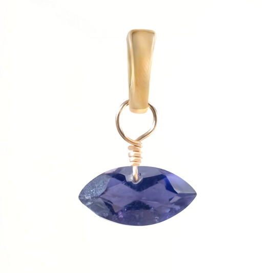 Iolite Marquise Cut 14K Gold-Filled Duet Charm