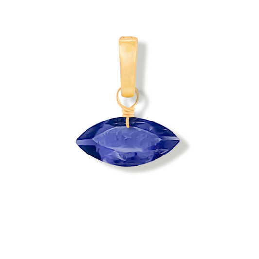 Iolite Marquise Cut 14K Gold-Filled Duet Charm