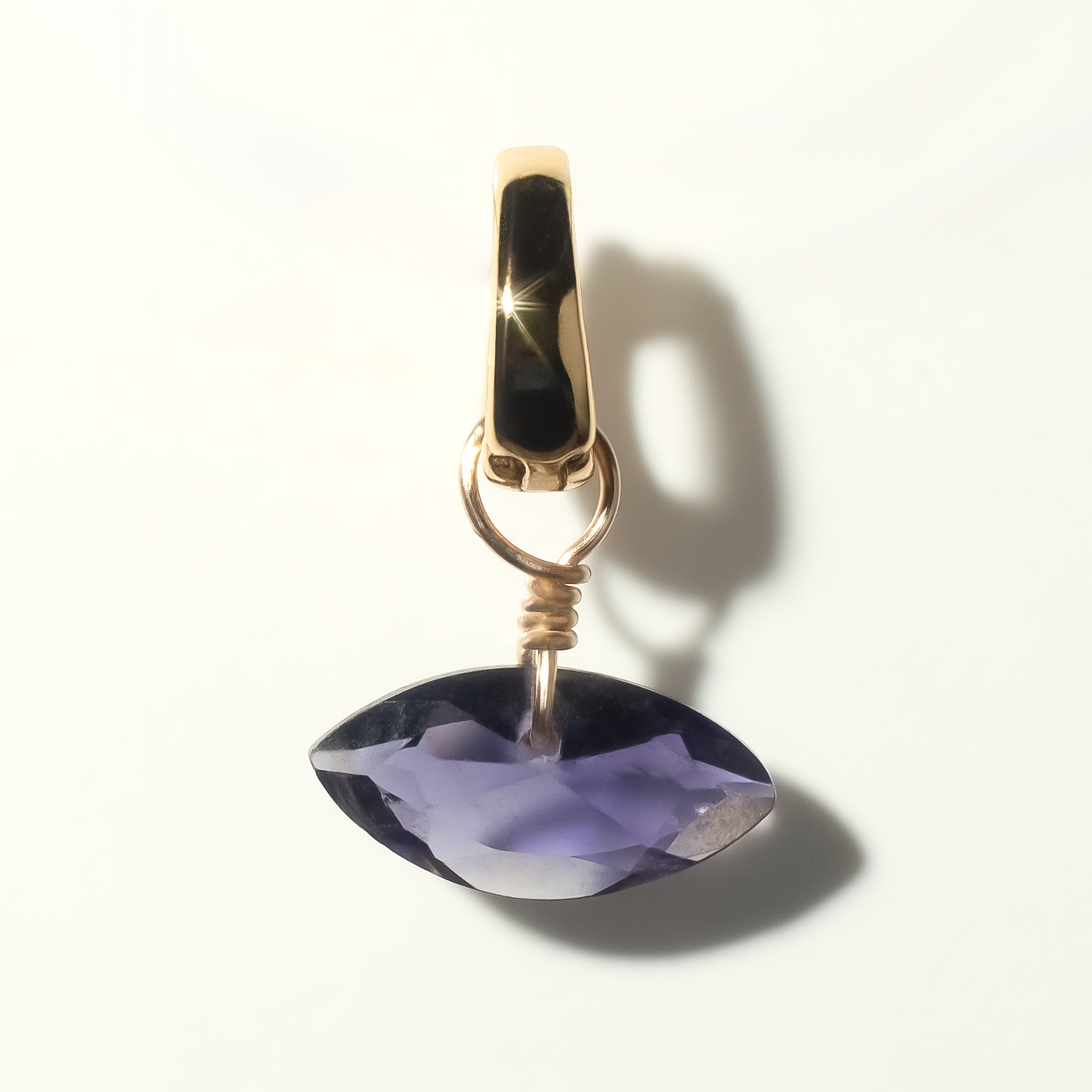 Iolite Marquise Cut 14K Gold-Filled Duet Charm