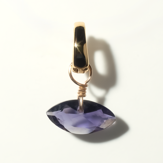 Iolite Marquise Cut 14K Gold-Filled Duet Charm