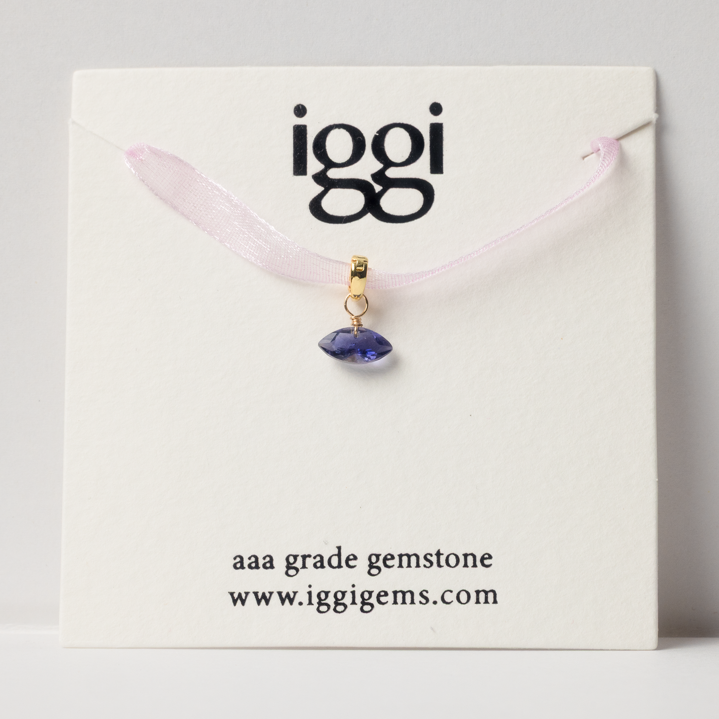 Iolite Marquise Cut 14K Gold-Filled Duet Charm