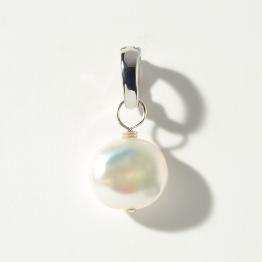 Keishi Pearl Sterling Silver-Filled Duet Charm