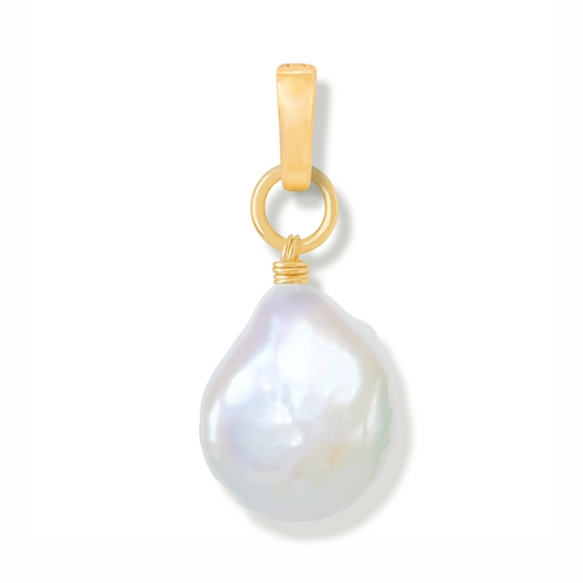 Baroque Freshwater Pearl Duet Charm