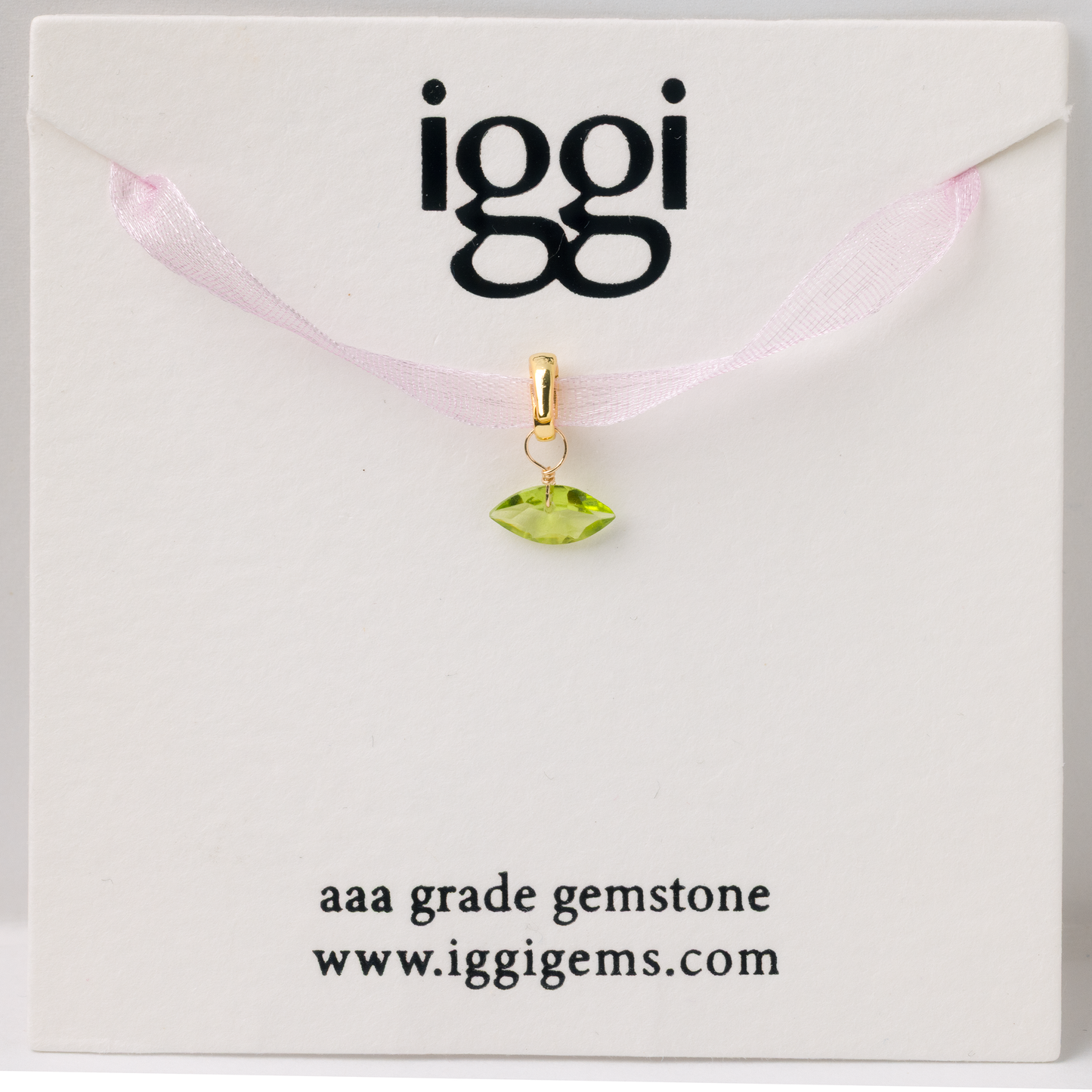 Peridot Marquise Cut 14K Gold-Filled Duet Charm