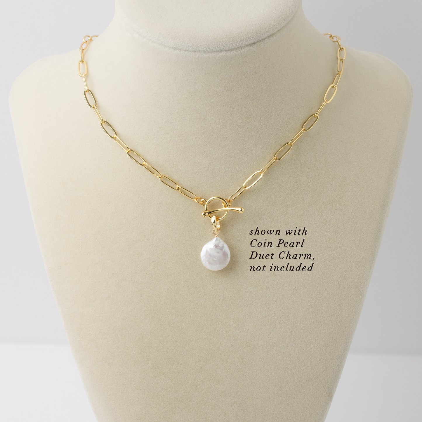 14K Gold-Filled Toggle Clasp Paperclip Necklace